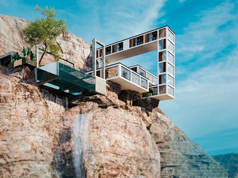 Esta casa suspensa em um penhasco parece desafiar a gravidade | Construa Negócios